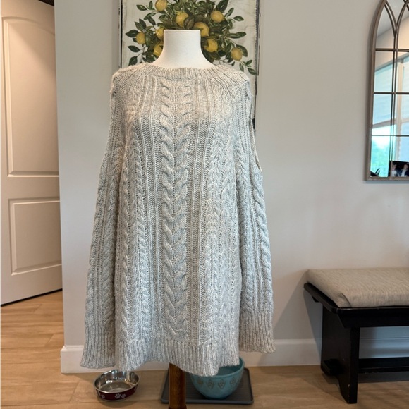 Soft  Surroundings Ivory Knit Wool Sweater SZ M - Picture 6 of 15